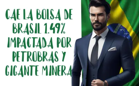 La Bolsa de São Paulo se Desploma un 1.49% por el Impacto de Petrobras y la Gigante Minera Vale
